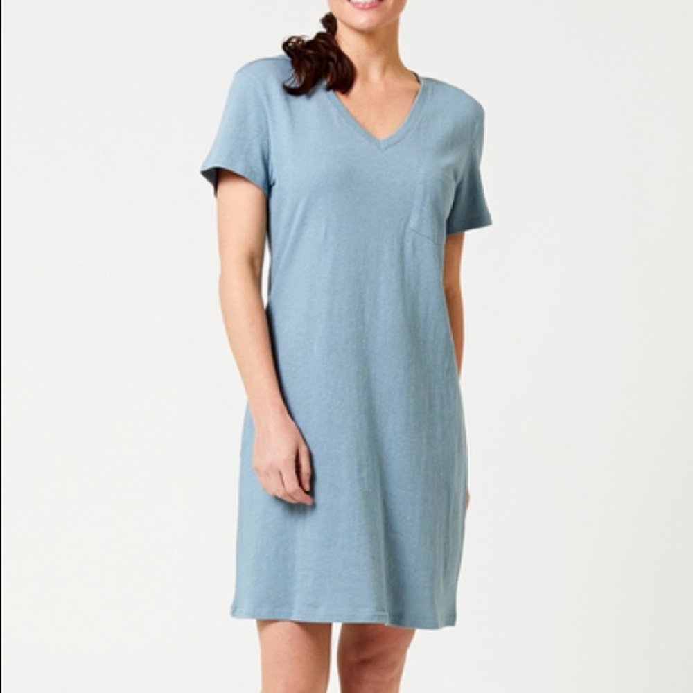 NWT Pact Organic Cotton/Linen T-shirt Dress